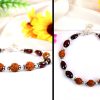 Rudraksha and Gomed Bracelet - 35 carats