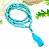 Turquoise Oval Bead Necklace - For courage and confidence