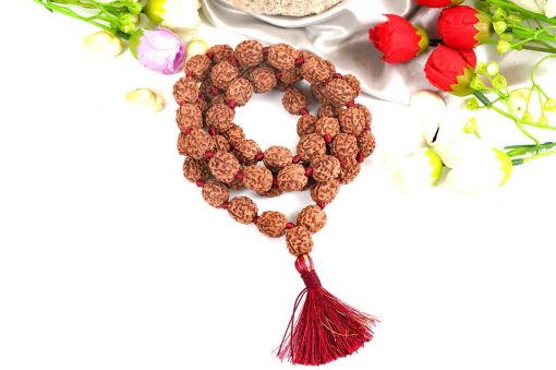 4 Mukhi Rudraksha Brahma Mala for Enhancement of communication skills and vocal power