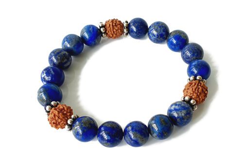 Lapis Lazuli and Rudraksha Bracelet - To build self-confidence and increase awareness