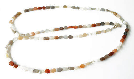 Moonstone Oval Necklace Mala