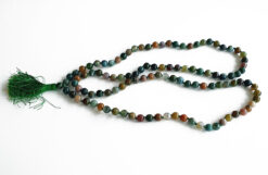 Moss Agate Necklace Mala For emotional peace and stability