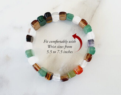 Navratna Bracelet - Design V to harness the beneficial energy of our nine planets