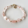 Oval Rose Quartz Bracelet - For feelings of compassion, love and harmony