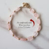 Oval Rose Quartz Bracelet - For feelings of compassion, love and harmony