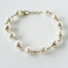 Pearl Bracelet in silver caps - For improve self-esteem and healing energy