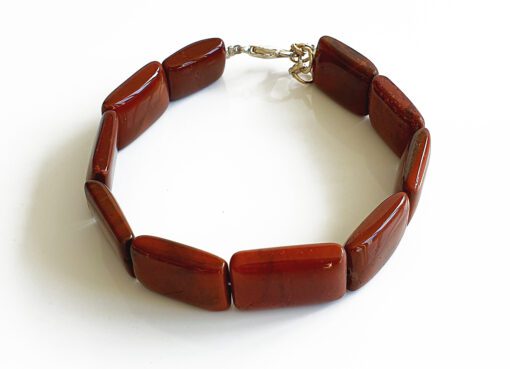 Rectangular Jasper Bracelet for stamina and vitality