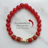 Red Agate Buddha Bracelet