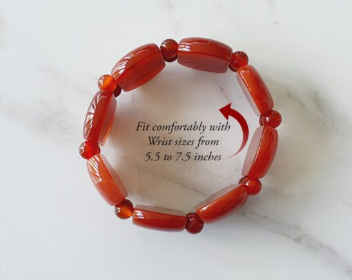 Red Carnelian Bracelet - D2 - To provides protection and energy