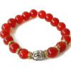 Red Carnelian Buddha Bracelet - For strength, self-worth and satisfaction