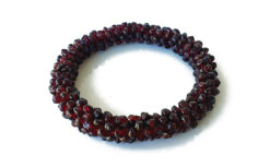 Red Garnet Bangle - For health and dissolves emotional blockages