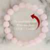 Rose Quartz Bracelet to open the heart and connect to the energy of love