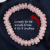 Rose Quartz Bracelet - Elliptical Beads to open the heart and connect to the energy of love