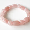 Rose Quartz Bracelet - Faceted - To open the heart and connect to the energy of love