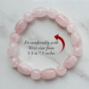 Rose Quartz Bracelet - Faceted - To open the heart and connect to the energy of love