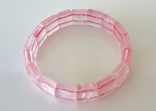 Rose Quartz faceted Bracelet - to open the heart and connect to the energy of love