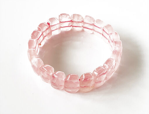 Rose Quartz faceted Bracelet - To open the heart and connect to the energy of love