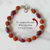 Ruby with Rudraksha Beads Bracelet - For confidence, good health and success