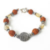 Rudraksha Citrine Bracelet - For brilliancy and intelligence