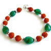 Rudraksha Emerald bracelet for enhances self-esteem, creativity and communication skills