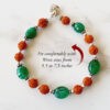 Rudraksha Emerald bracelet for enhances self-esteem, creativity and communication skills