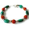 Rudraksha Malachite bracelet - To brings balance, serenity, optimism and comfort