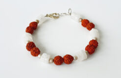 Rudraksha Moonstone Bracelet - To Bring courage, enthusiasm and motivation