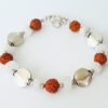 Rudraksha Moonstone Bracelet - For courage, enthusiasm and motivation