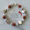 Rudraksha Moonstone Bracelet - For courage, enthusiasm and motivation