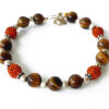 Rudraksha Tiger Eye Bracelet - To enhances integrity and brings prosperity