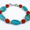 Rudraksha Turquoise Bracelet - For friendship and protection