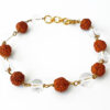 Rudraksha and Crystal Bracelet - For harmonize the aura and remove negative energy