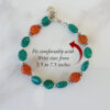 Rudraksha and Green Onyx bracelet - To Dispels negativity and promotes peace