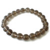 Smoky Quartz Round Bead Bracelet - For removing negative emotions and achieving goals