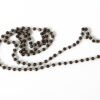 Smoky Quartz Round Faceted Necklace Mala Silver - For instills balance and harmony