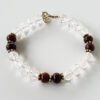 Sphatik and Red sandalwood Bracelet To harmonize the aura around us and remove negative energy