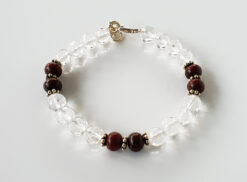 Sphatik and Red sandalwood Bracelet To harmonize the aura around us and remove negative energy