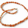 Sunstone Oval Beads Necklace - For dispelling fears and phobias