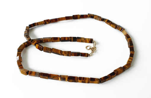 Tiger Eye Boxed Necklace Mala - To support through stressful times