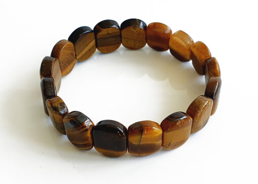 Tiger Eye Bracelet - Oval Beads to enhances integrity and willpower