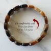 Tiger Eye Bracelet - Oval Beads to enhances integrity and willpower