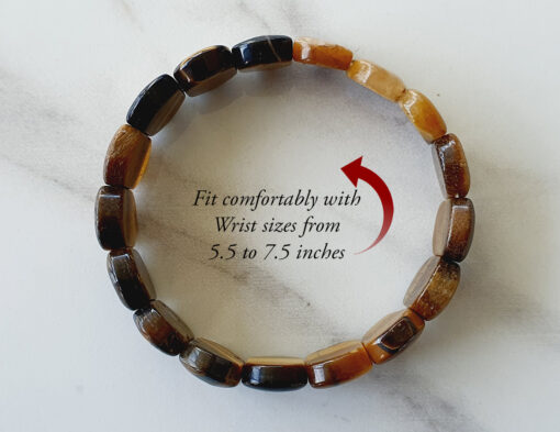 Tiger Eye Bracelet - Oval Beads to enhances integrity and willpower