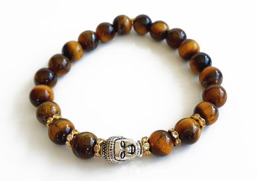 Tiger Eye Buddha Bracelet for good luck, and brings prosperity