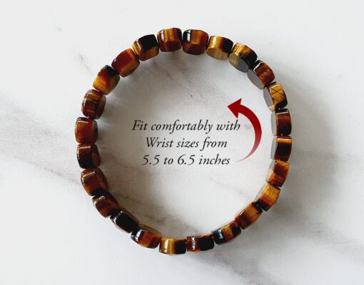 Tiger Eye Faceted Bracelet - For enhances integrity and willpower