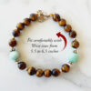 Tiger Eye and Amazonite Bracelet - For protection and grounding