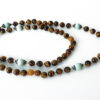 Tiger Eye and Amazonite Necklace Mala - For stability and support through stressful times