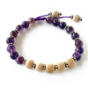 Tulsi and Amethyst Bracelet To overcome addiction and reduces stress