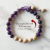 Tulsi and Amethyst Bracelet To overcome addiction and reduces stress