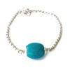 Turquoise Bracelet in Silver - For enhancing communication, expression and creativity