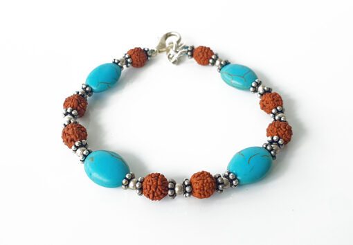 Turquoise Oval Bracelet - For love and communication